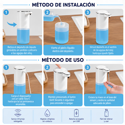 DISPENSADOR DE JABÓN AUTOMÁTICO